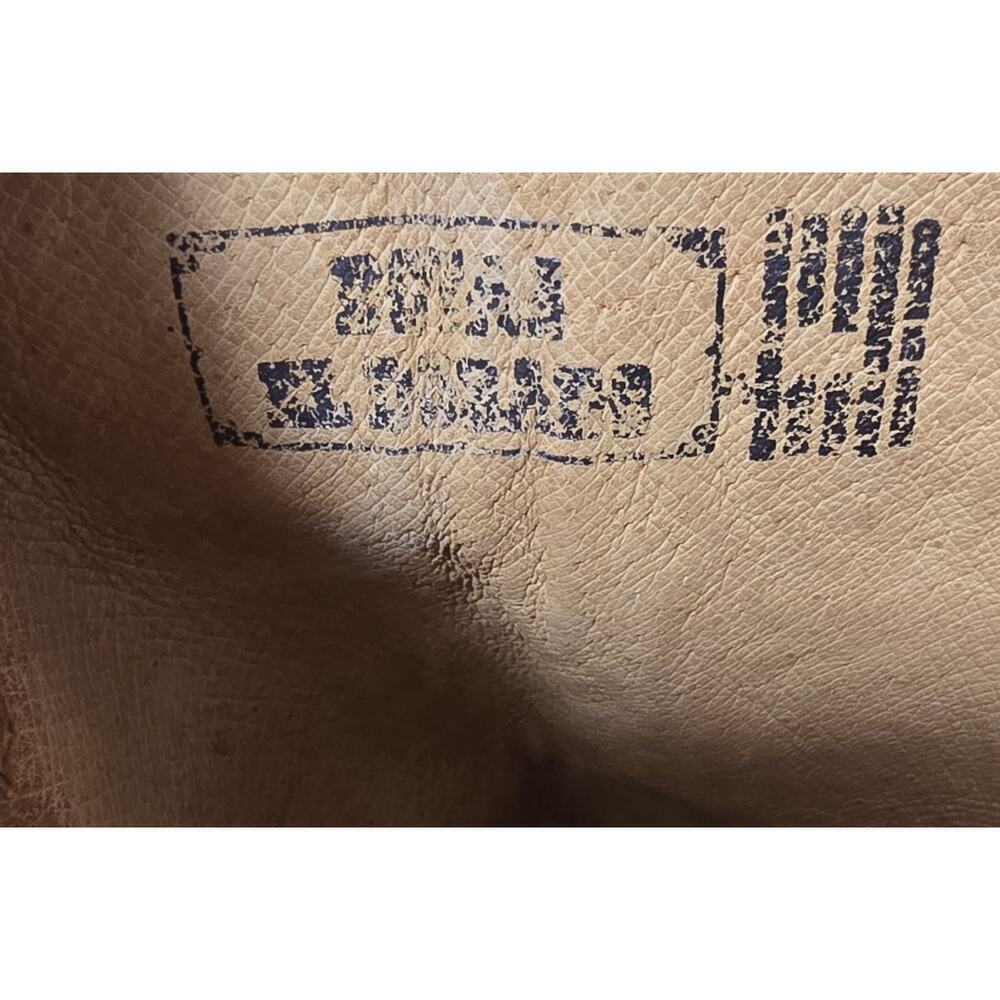 VTG EL DORADO Western Cowgirl BOOTS Leather Embroidered Brown Distressed 7.5 M - Picture 12 of 15